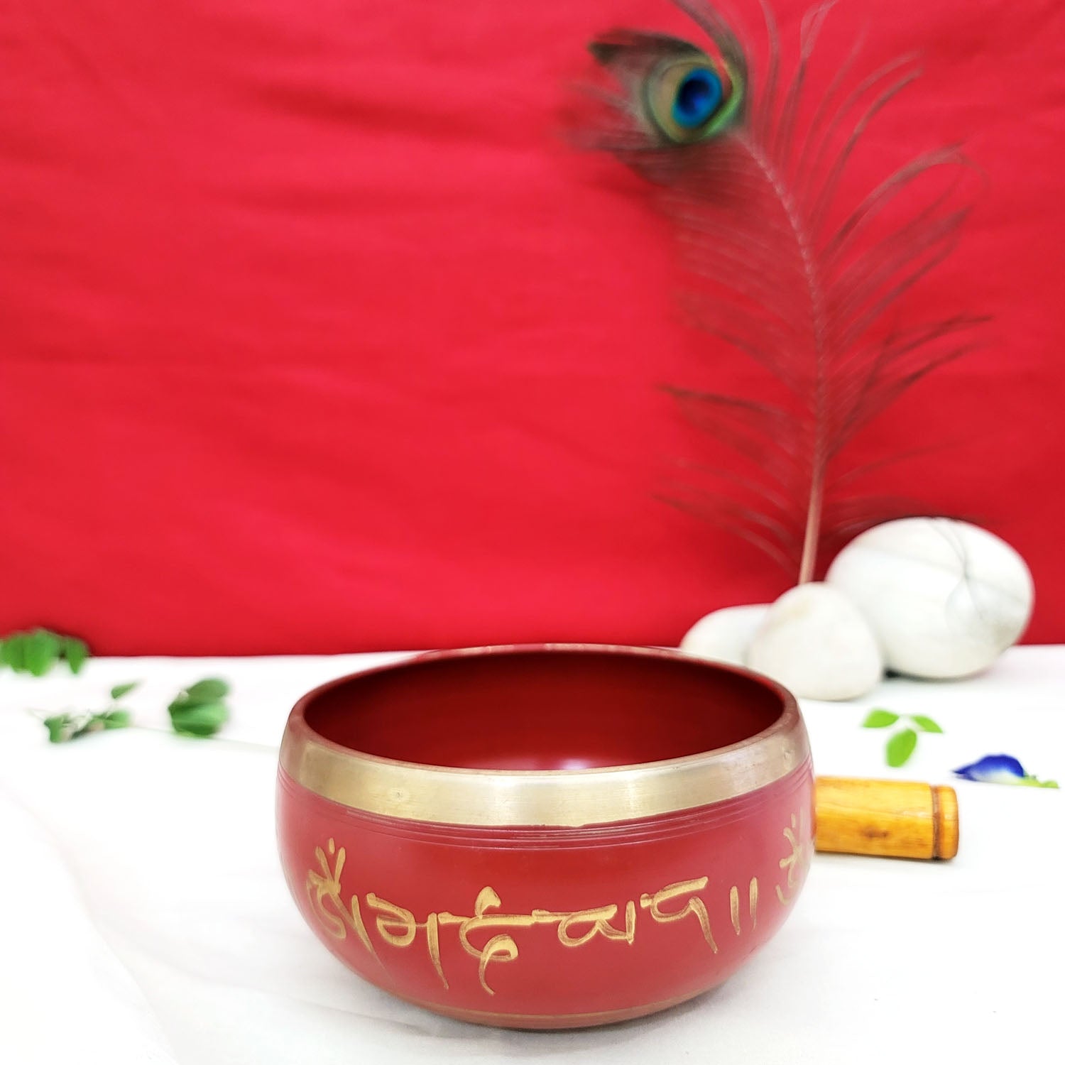 Handcrafted Bronze Kansa Singing Bowl | Tibetan Prayer Instrument With Wooden Stick| Meditation Bowl