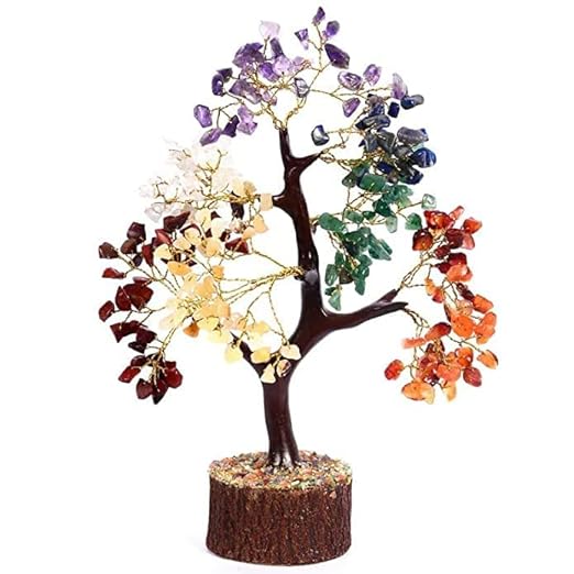 Seven Chakra Tree Crystal Healing Gemstone Tree for Home Decor