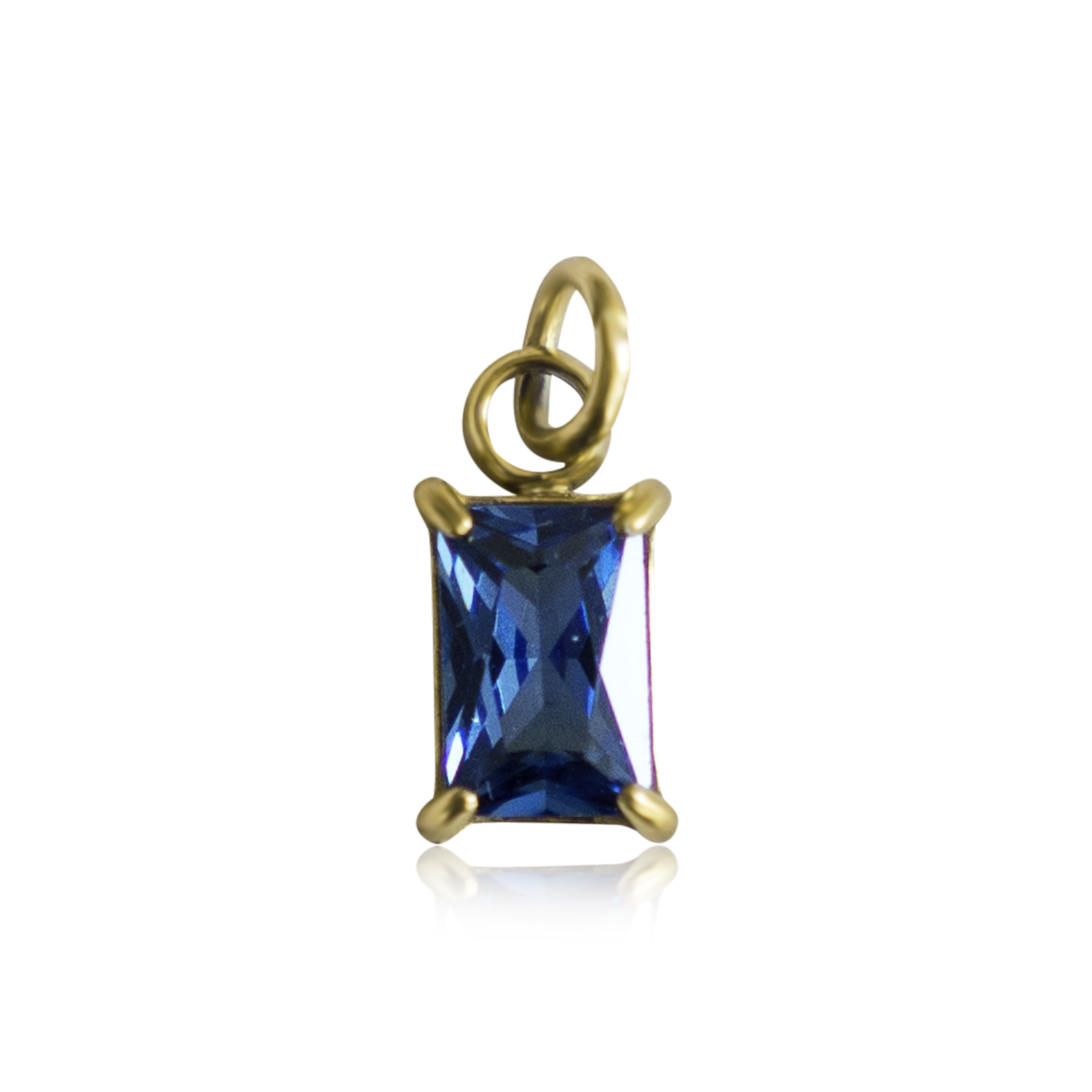 BLUE Crystal Charm
